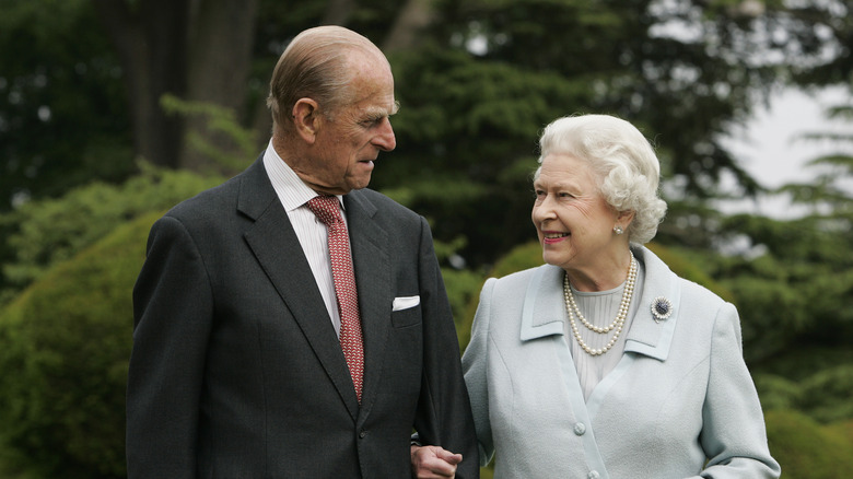 Prince Philip and Queen Elizabeth in an anniversary photo