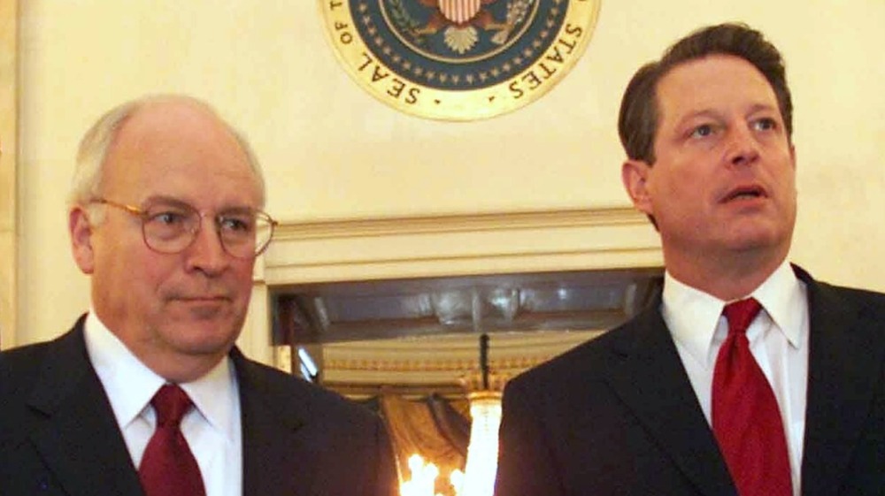 Vice presidents Cheney and Gore