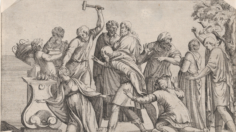 sacrifice of iphigenia illustration