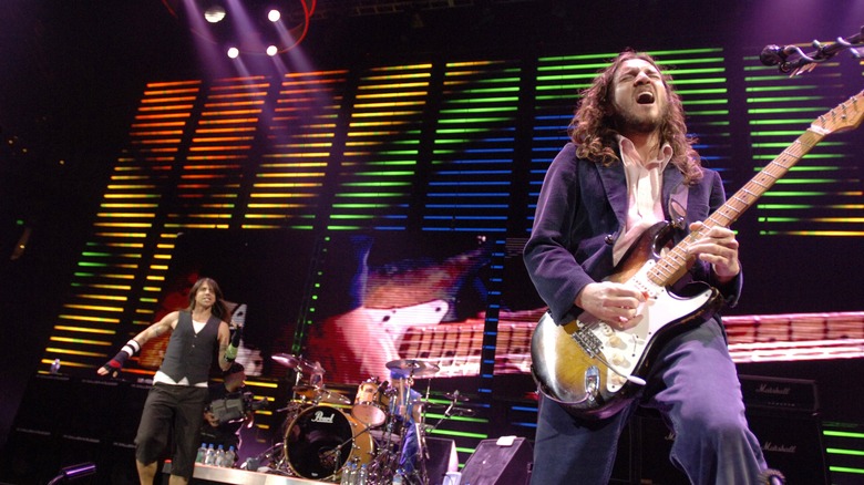 Frusciante with the Chili Peppers