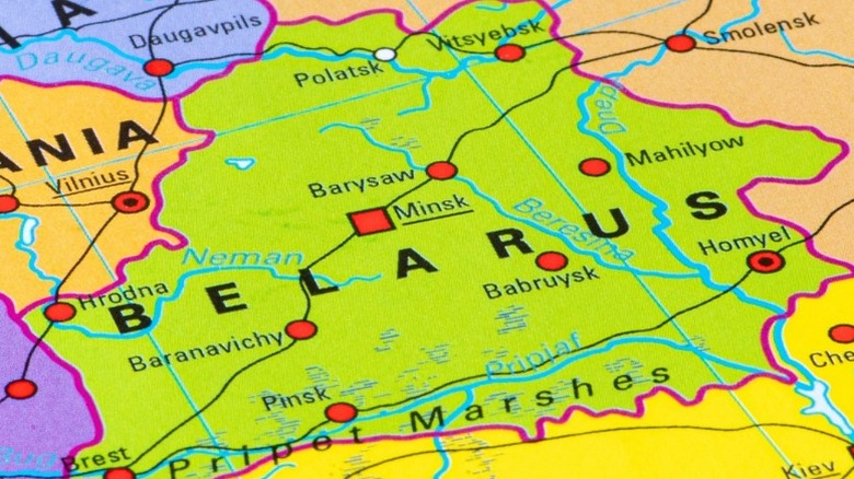 Map of Belarus 