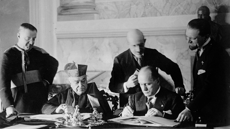 Lateran Treaty signing
