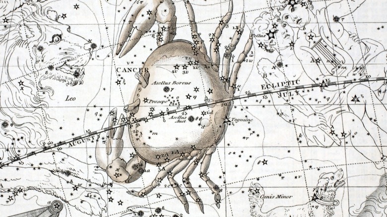 Constellation map of Cancer