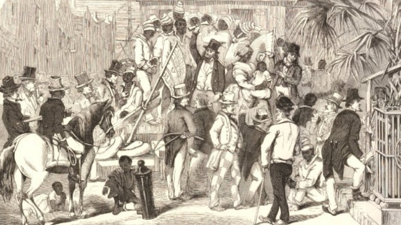 Slave auction in progress