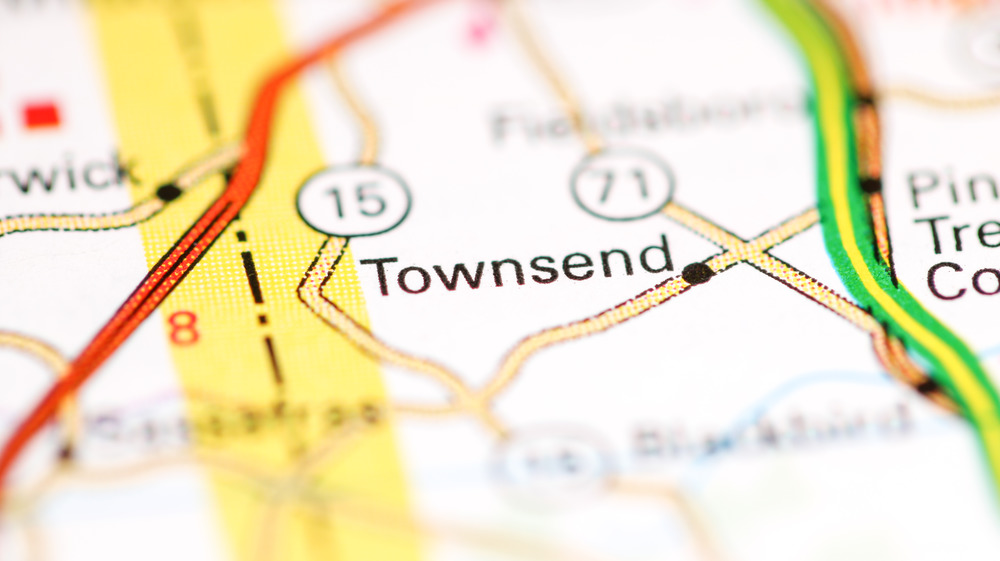 map of Townsend, Delaware