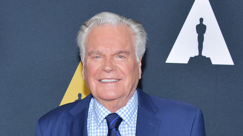 Robert Wagner smiling blue suit event