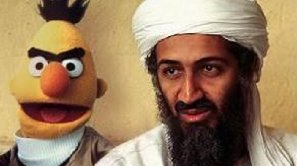 Bert is Evil, meme, Osama bin Laden