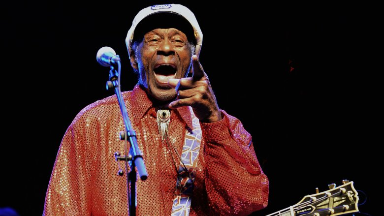 Chuck Berry mouth open