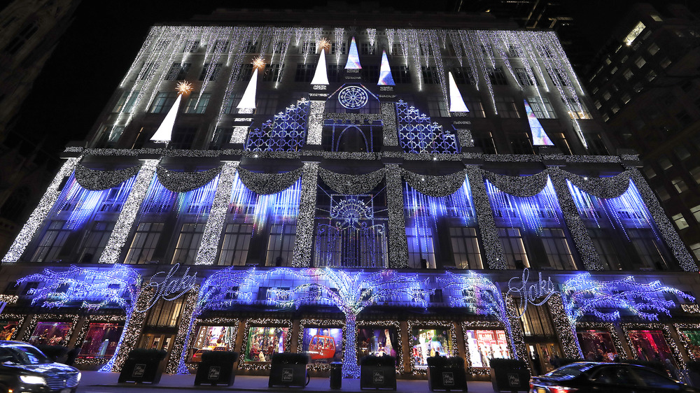 The lights at Saks Fifth Avenue