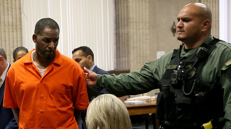 R. Kelly at his sentencing