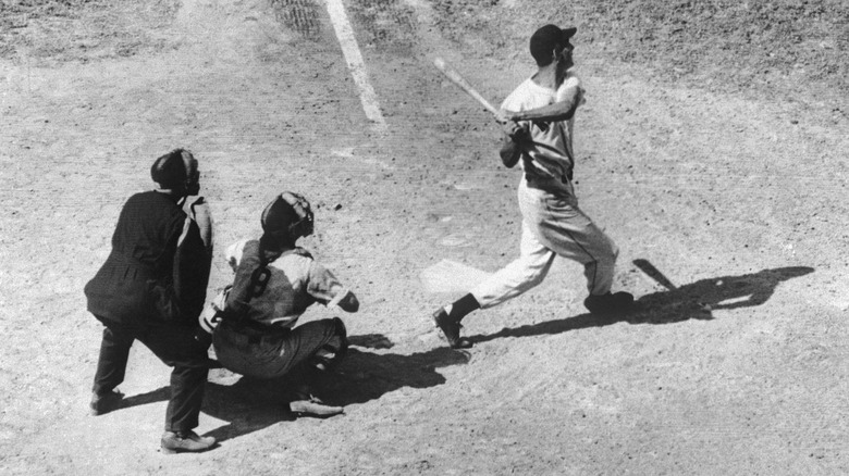 Ted Williams hitting ball 1941