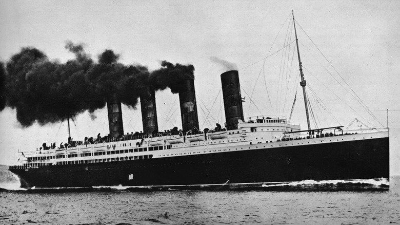 Lusitania at full speed', 1915