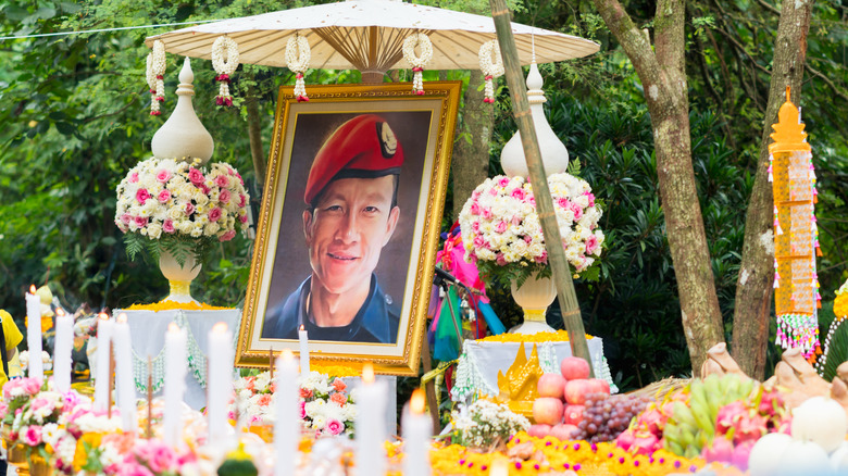 memorial for Saman Gunan, former Thai Navy SEAL