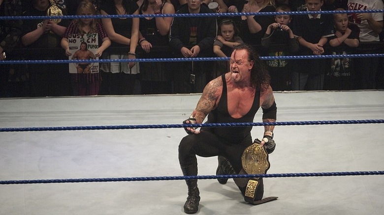 The Undertaker winning belt