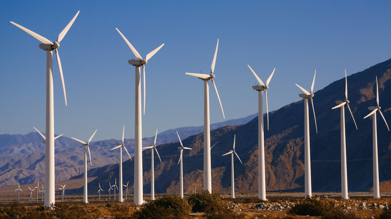 wind turbines california palm springs