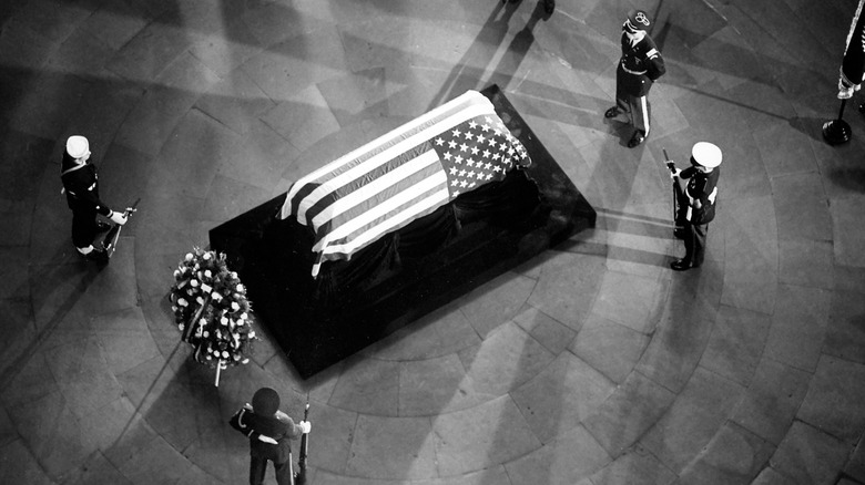 JFK funeral coffin