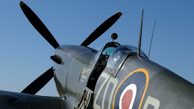 British Spitfire fighter plane