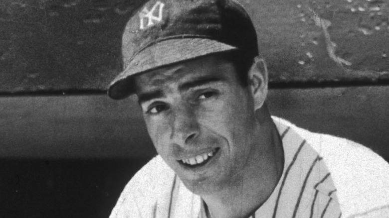 Joe DiMaggio in a New York Yankees uniform