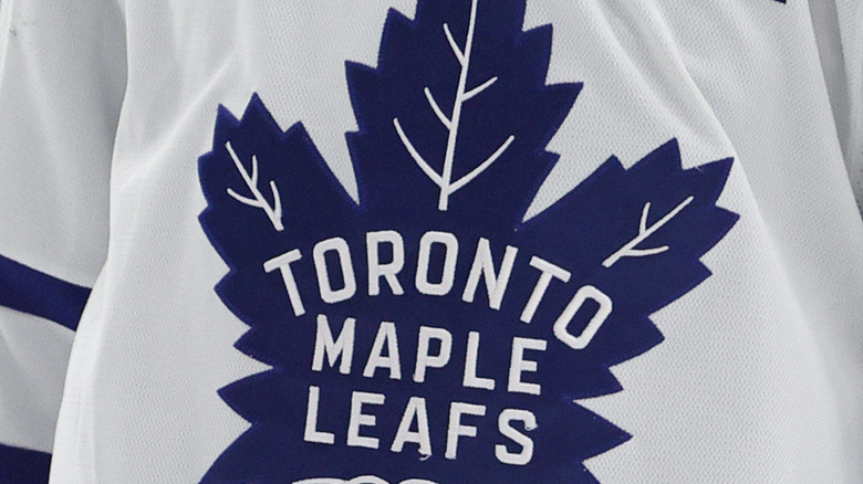 Auston Matthews in a Toronto Maple Leafs jersey