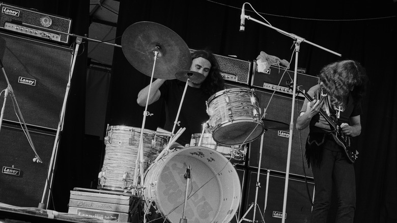 Bill Ward playing the drums