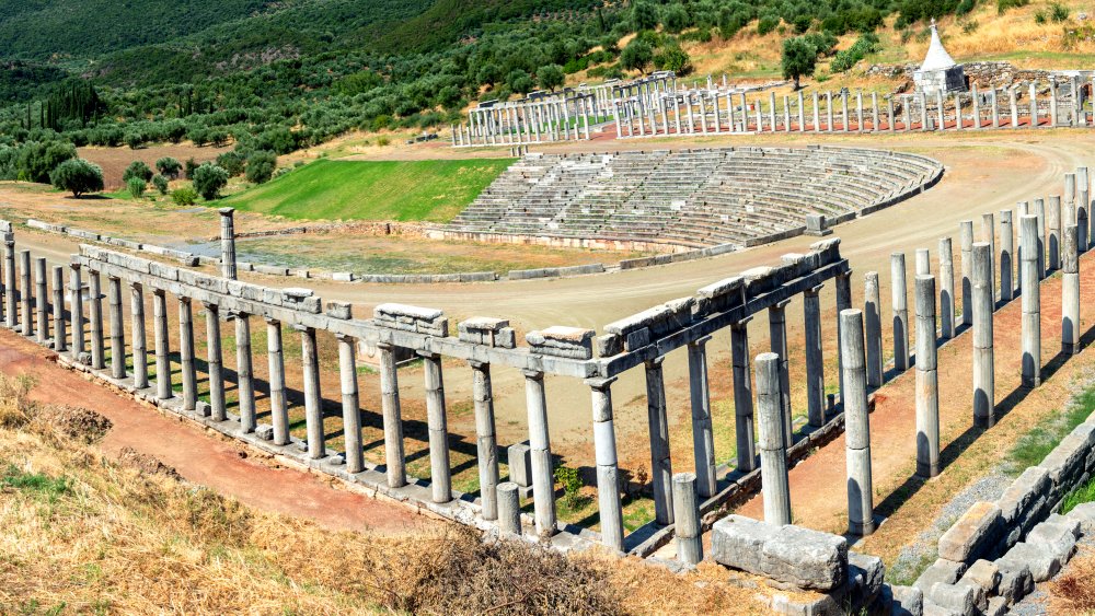 ruins of a Greek Olympic stadium
