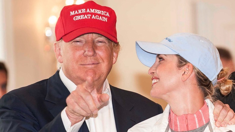 Donald and Ivanka Trump at golf course