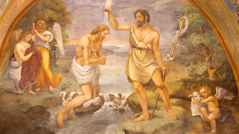 painting of john baptizing jesus 