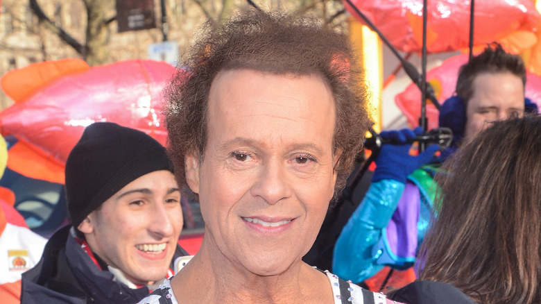 Richard Simmons in striped outfit