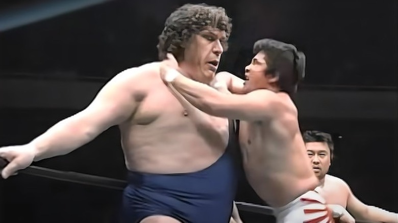 Andre the Giant wrestling in Japan