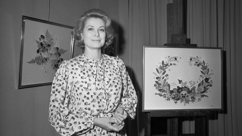 Grace Kelly with flower pressings