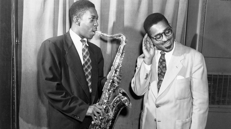 John Coltrane and Dizzy Gillespie, 1951