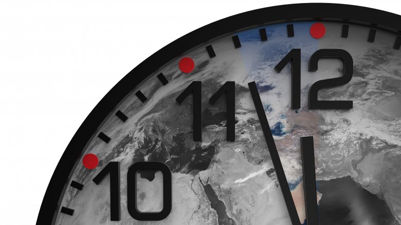 Doomsday Clock at 3 minutes to midnight