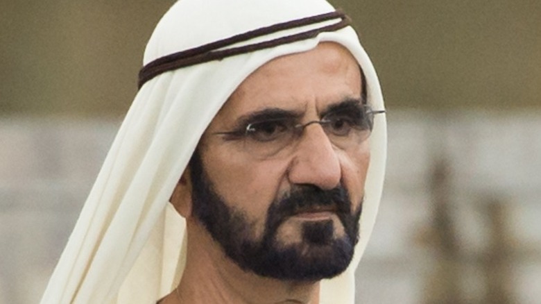 Close-up of Sheikh Mohammed bin Rashid al-Maktoum