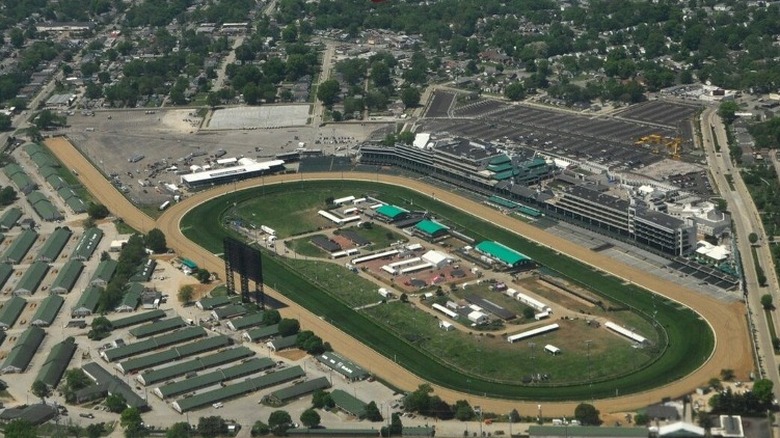 Aerial view of Churchill Downs