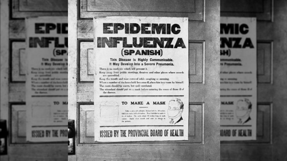 Spanish flu poster