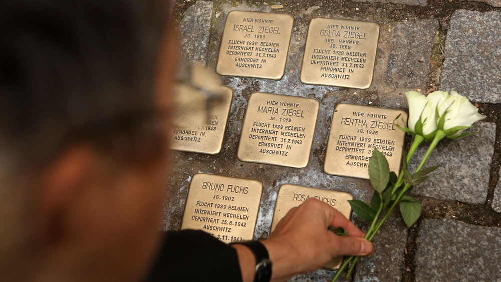 Stolperstein holocaust memorial stones in germany