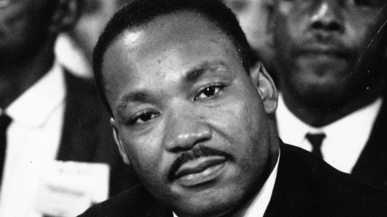 Martin Luther King Jr. staring
