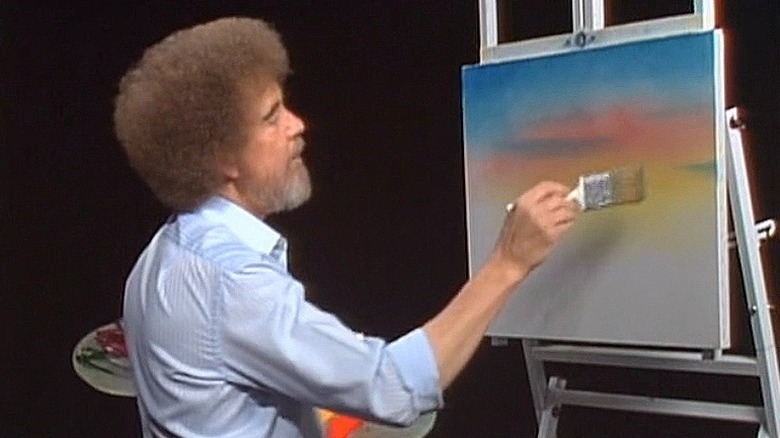 bob ross painting on the joy of painting