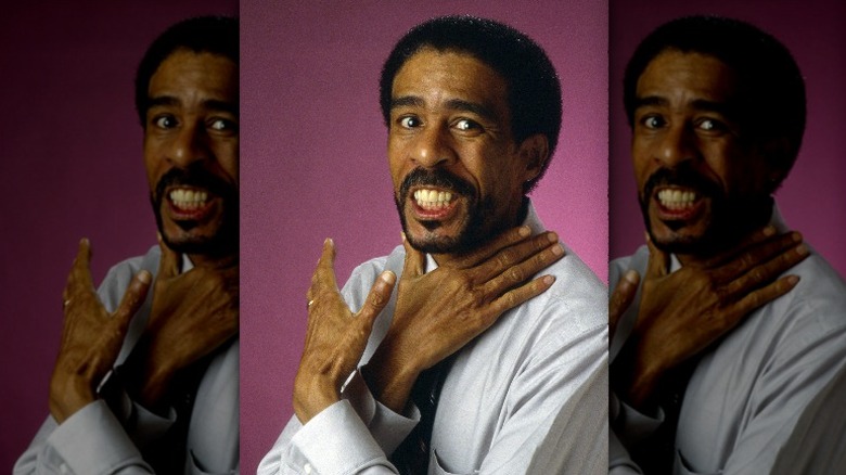Richard Pryor onstage with shocked expression