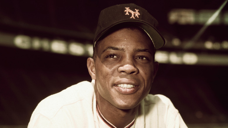 willie mays new york giants smiling