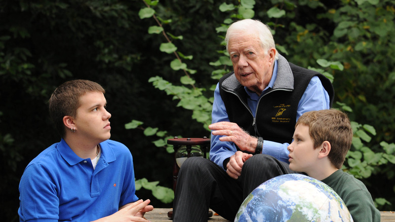 Jimmy Carter and grandson