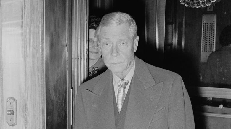 Elderly Duke of Windsor in doorway