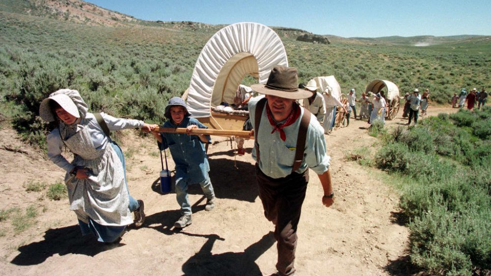 Mormon handcart recreation 