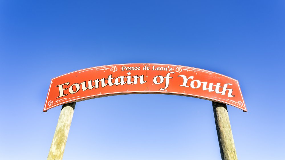 Sign for the Fountain of Youth