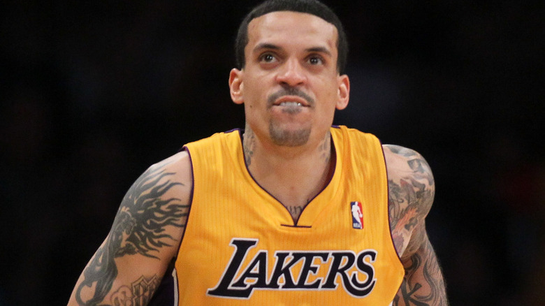 Matt Barnes playing for the Lakers