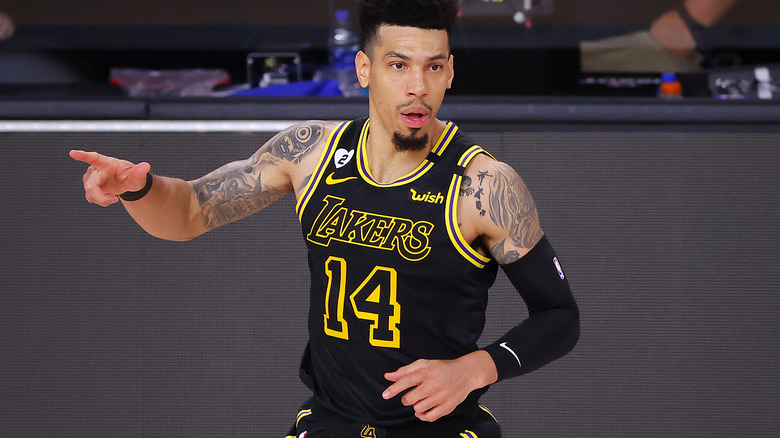 Danny Green playing for the Lakers