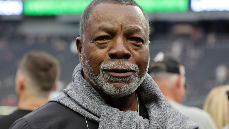 Carl Weathers at a football game