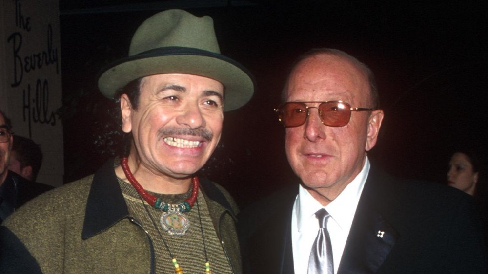 Carlos Santana and Clive Davis