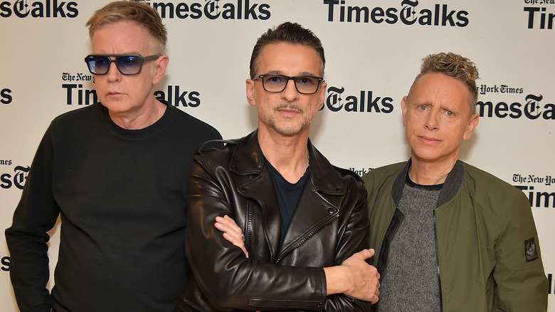Depeche Mode posing together