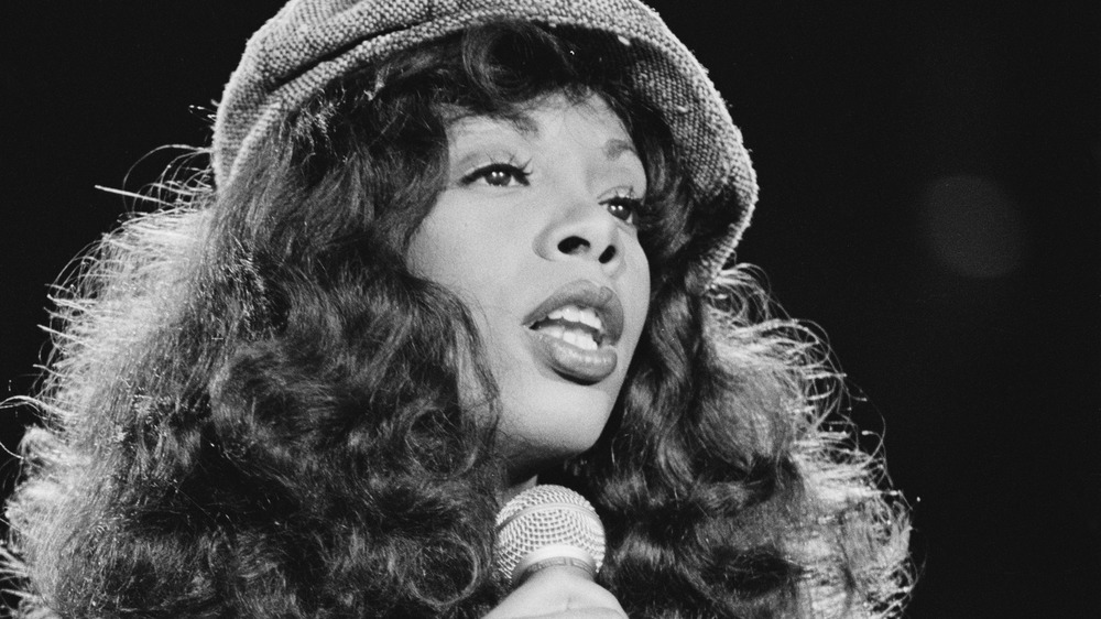 Donna Summer performing 
